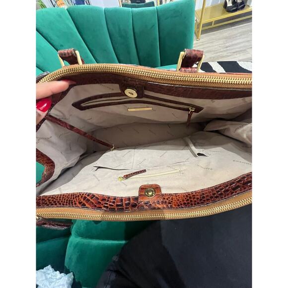 Brahmin Croc Embossed Large Bag - Picture 8 of 15